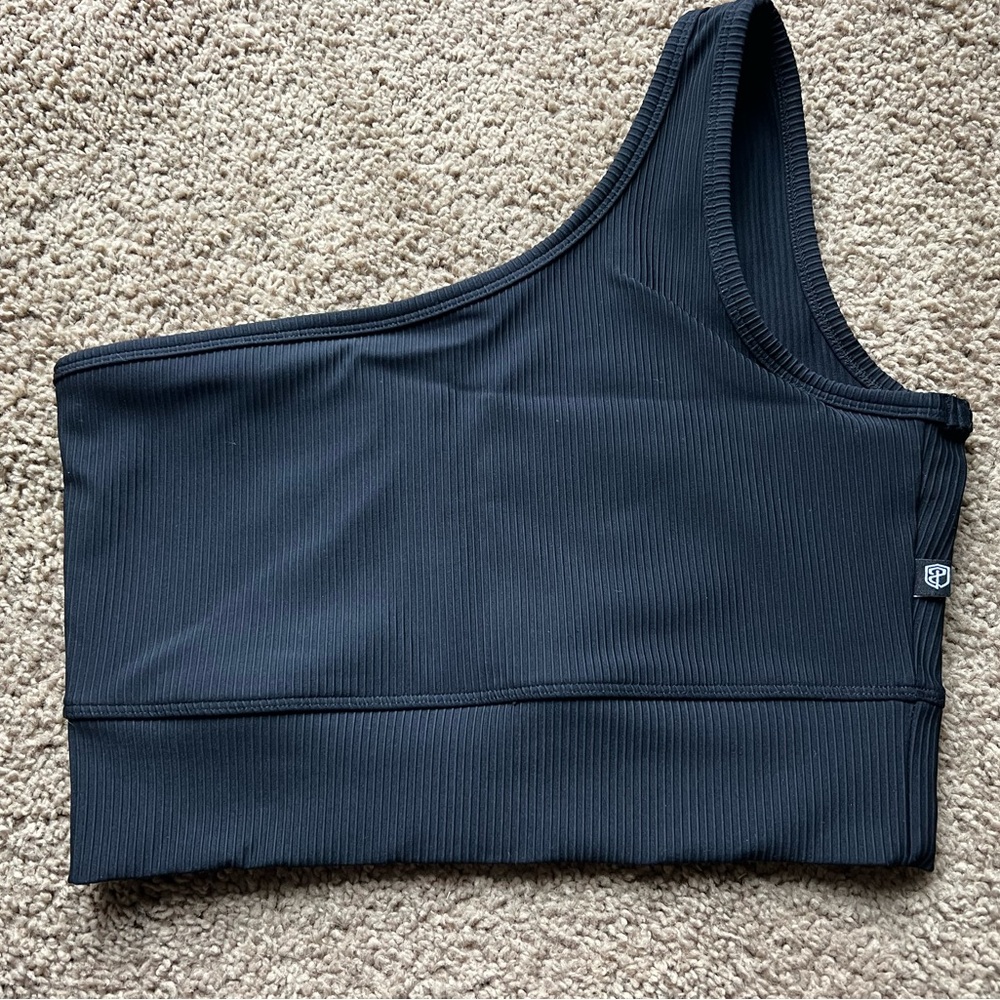Born Primitive Black One-Shoulder Sports Bra